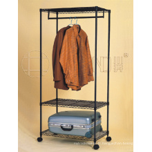 Réglable 3 étages Epoxy Metal Garment Wardrobe Rack Shelf (CJ-B1030)